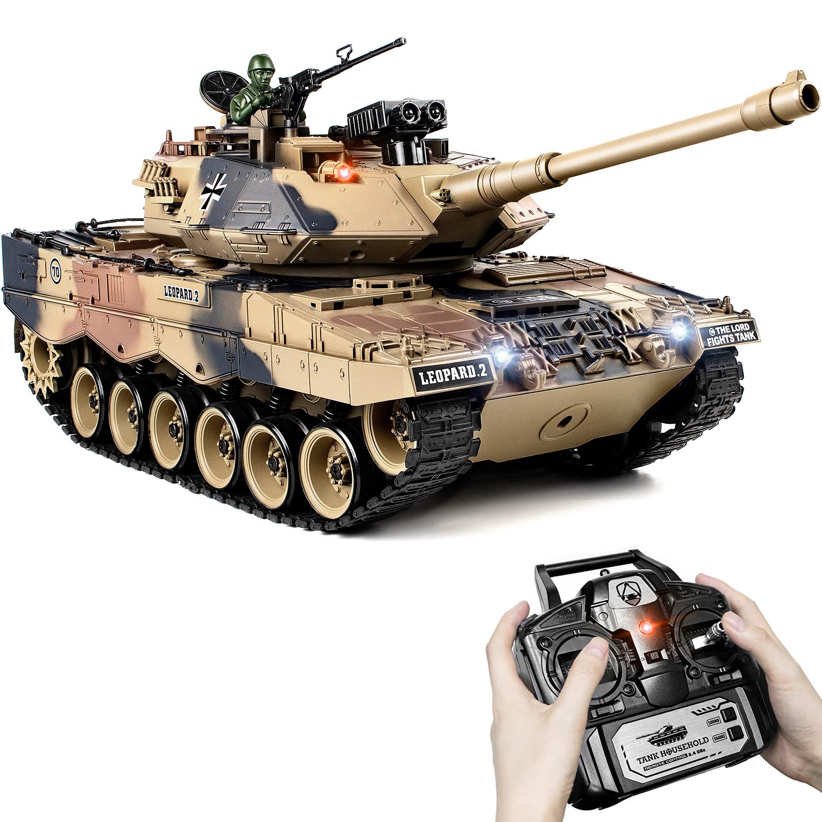 スキマー　Skimz LEOPARD SL183DC-4000 Supdex 1:18 RC Tank, 2.4Ghz German Leopard II Remote Control